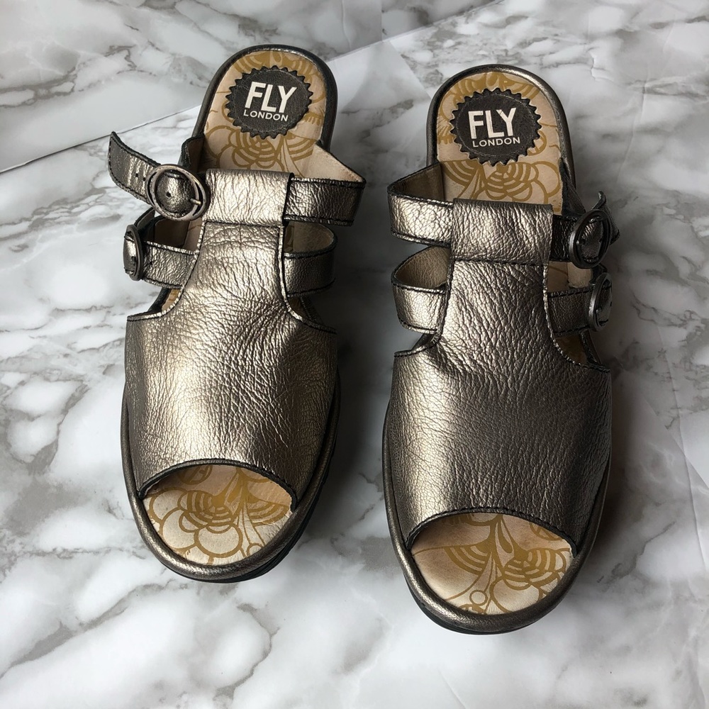 FLY LONDON LEATHER SANDALS ladies Size 39EU size 9 US